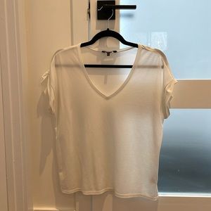 RW&Co white V-neck t-shirt